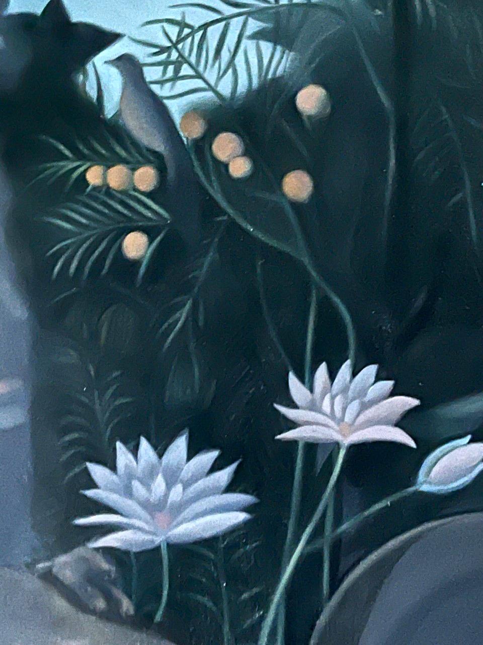 Pintura al óleo sobre lienzo de Yang Qian siglo XX en venta