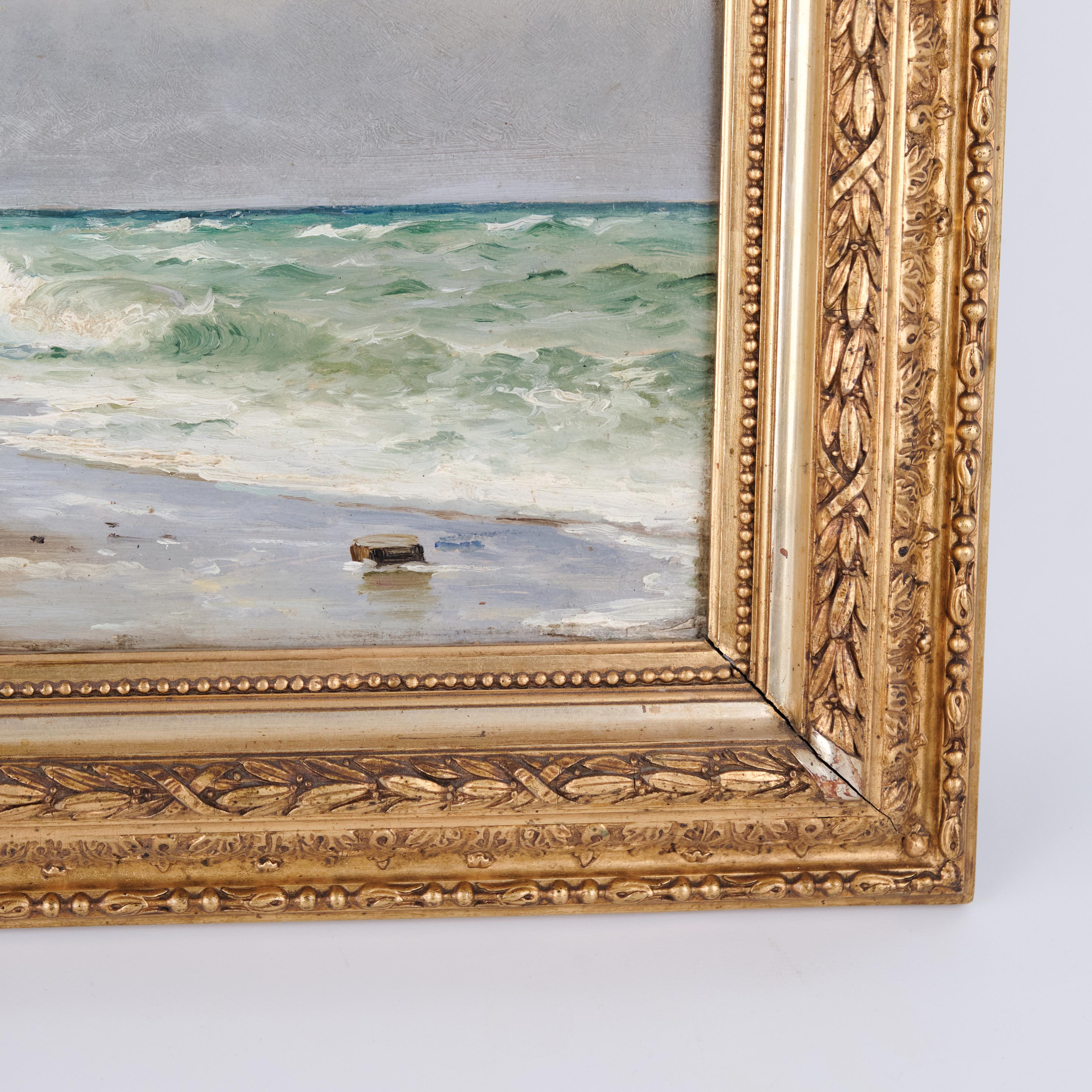 Ölgemälde auf Leinwand mit Marinemotiv von Holger Lübbers (Dänisch) im Angebot