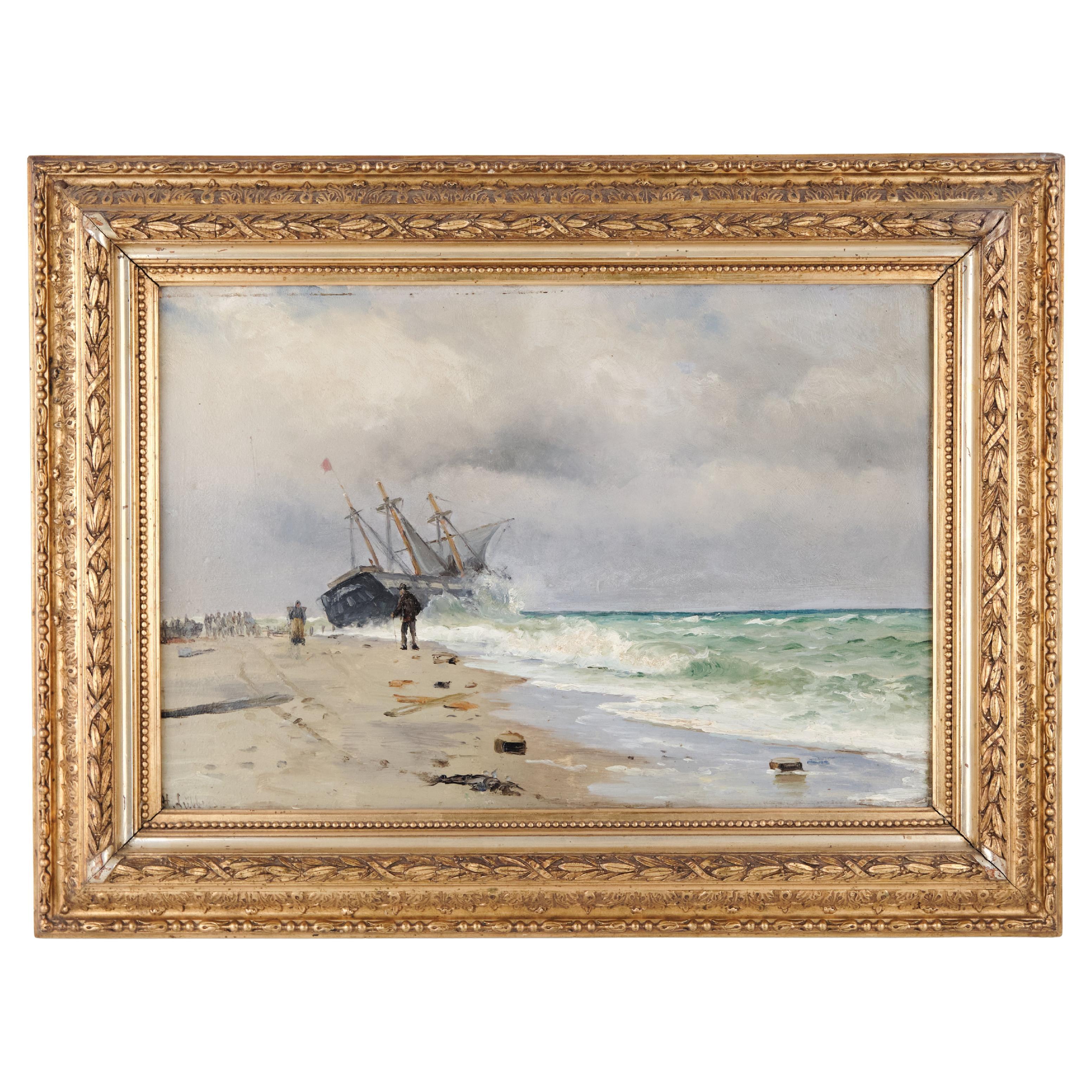 Oil Painting On Canvas In Marine Motif By Holger Lübbers