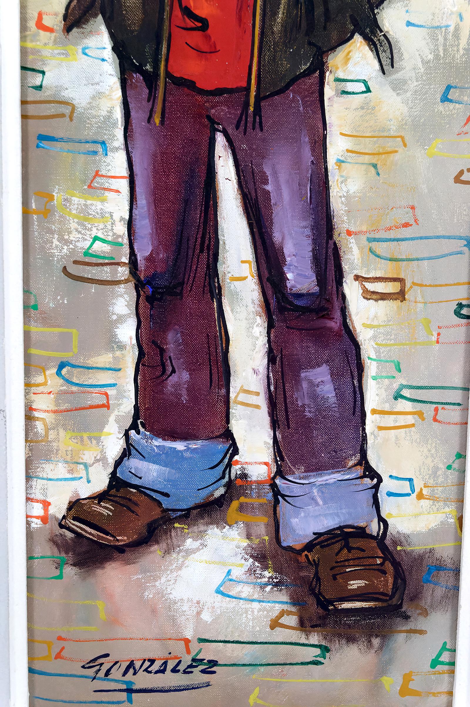 Ölgemälde auf Leinwand, Kleiner Junge, Antonio Collado Gonzalez, um 1970 im Zustand „Gut“ im Angebot in VÉZELAY, FR
