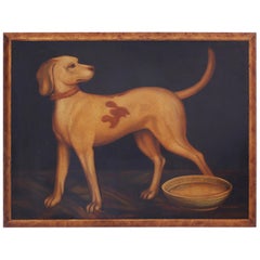 Oil Painting on Canvas of a Dog by Reginald Baxter