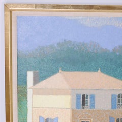 Oil Painting on Canvas of a Lake House