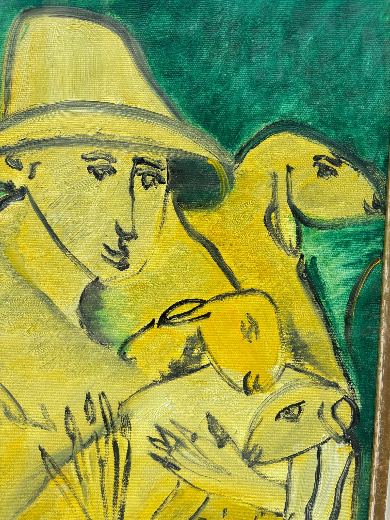 Oil Painting on Canvas of a Pastoral Scene by Remo Brindisi, 1970s In Good Condition In Milano, MI