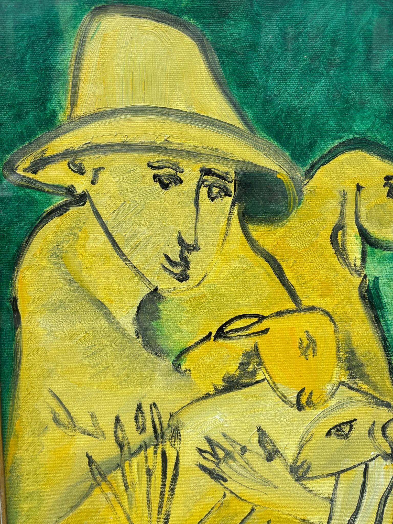 Late 20th Century Oil Painting on Canvas of a Pastoral Scene by Remo Brindisi, 1970s