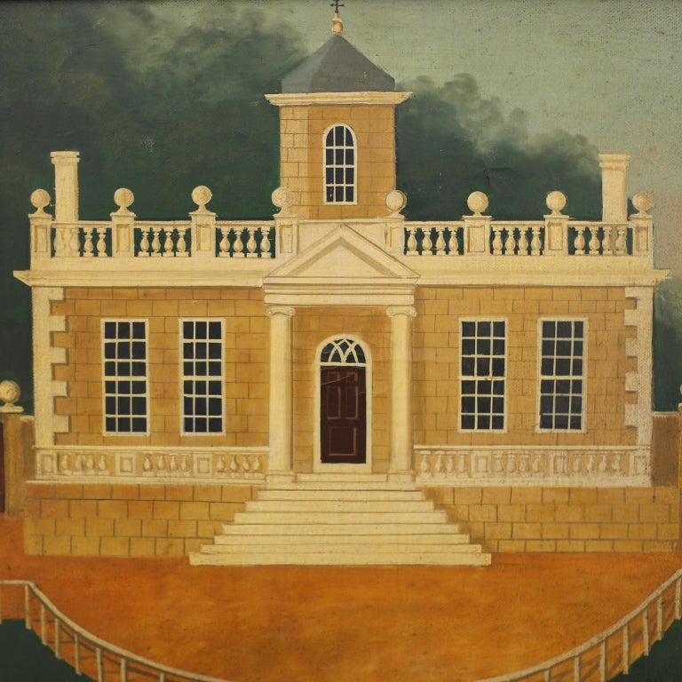 Oiled Oil Painting on Canvas of the Ebbeston Lodge