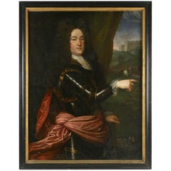 Oil Painting on Canvas of the Marcheral of Louis XIV, Louis Francois de Bouffie