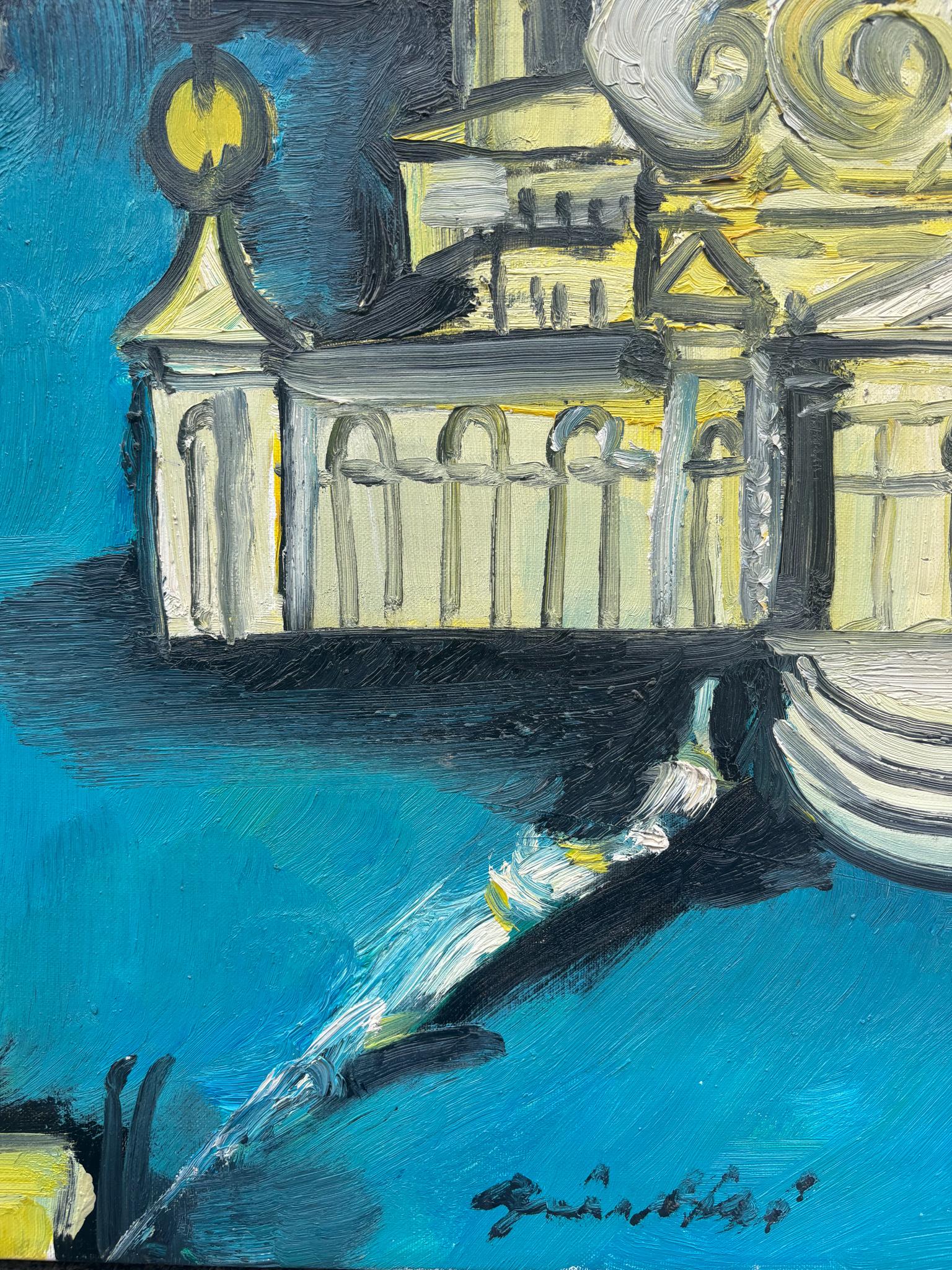 Dipinto a olio su tela di Venezia di Remo Brindisi anni '70 In condizioni buone a Milano, MI