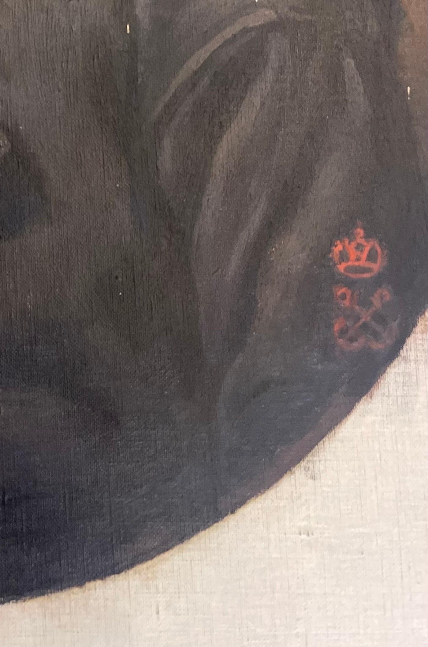 Pittura a olio su tela Ritratto di giovane uomo della Marina Militare Imperiale Russa del 19° secolo in vendita 3