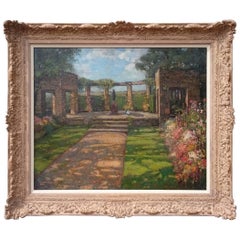 Oil Painting on Canvas "Sanctuary" by Elizabeth Styring-Nutt Signed & Dated 1934