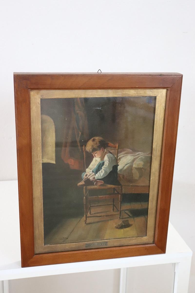 Pintura al óleo sobre lienzo, firmada siglo XIX en venta