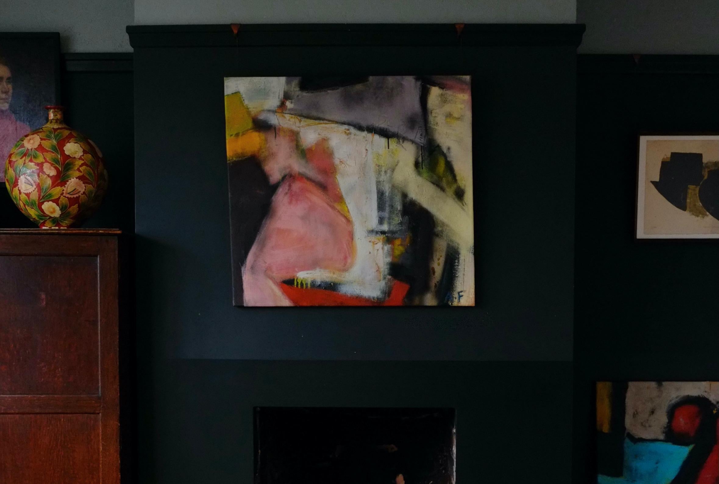 Ein schönes Original-Ölgemälde auf Leinwand 'Sleeping Figure' 2024. 

Gemalt von dem jungen Künstler Archie Francis, der derzeit am Camberwell College Art in London studiert. 

Dieses Gemälde hat einen einzigartigen, ausdrucksstarken Stil mit