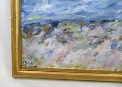 Ölgemälde auf Leinwand mit Motiv von Strand und Meer von Sixten Wiklund aus den 1957er Jahren