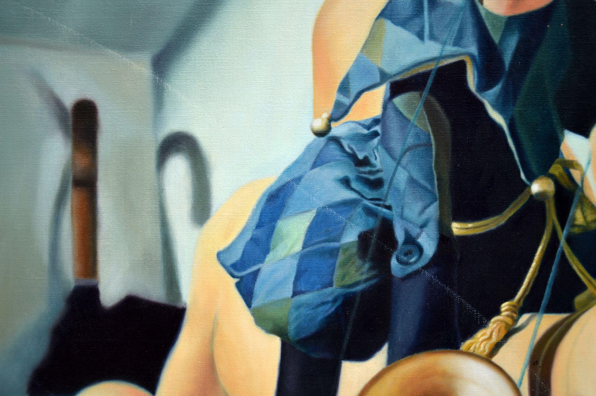XXIe siècle et contemporain Peinture à l'huile sur toile de Josep Moncada intitulée : Where Are You Taking Me? en vente