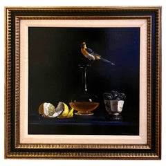 Oil Painting on Panel Trompe L
oeil by Robert White