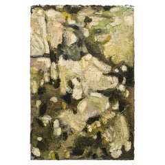 Oil painting on paper "Forêt" Paul de Pignol, 2021