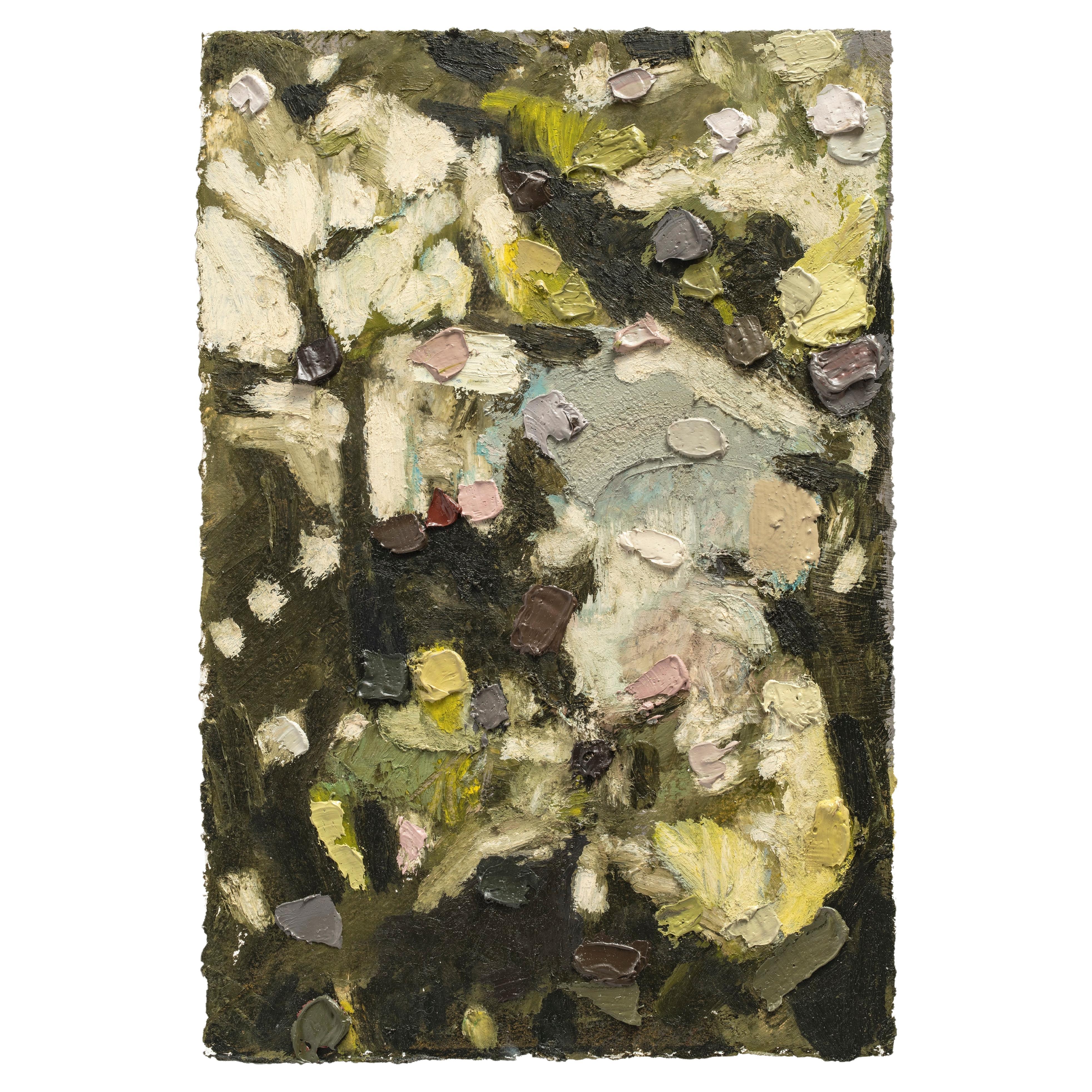 Ölgemälde auf Papier "Forêt" Paul de Pignol, 2021 im Angebot