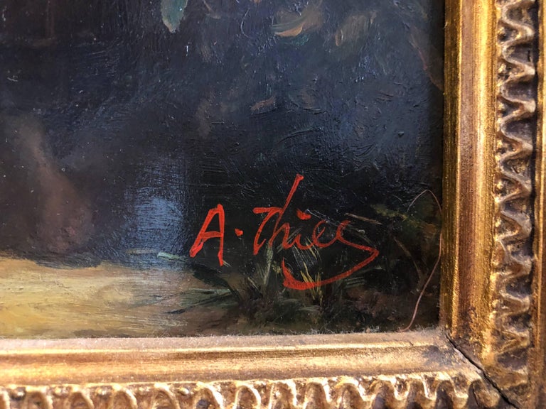 Oil Painting on Wood "the Shepherdess" WilliamAdolphe