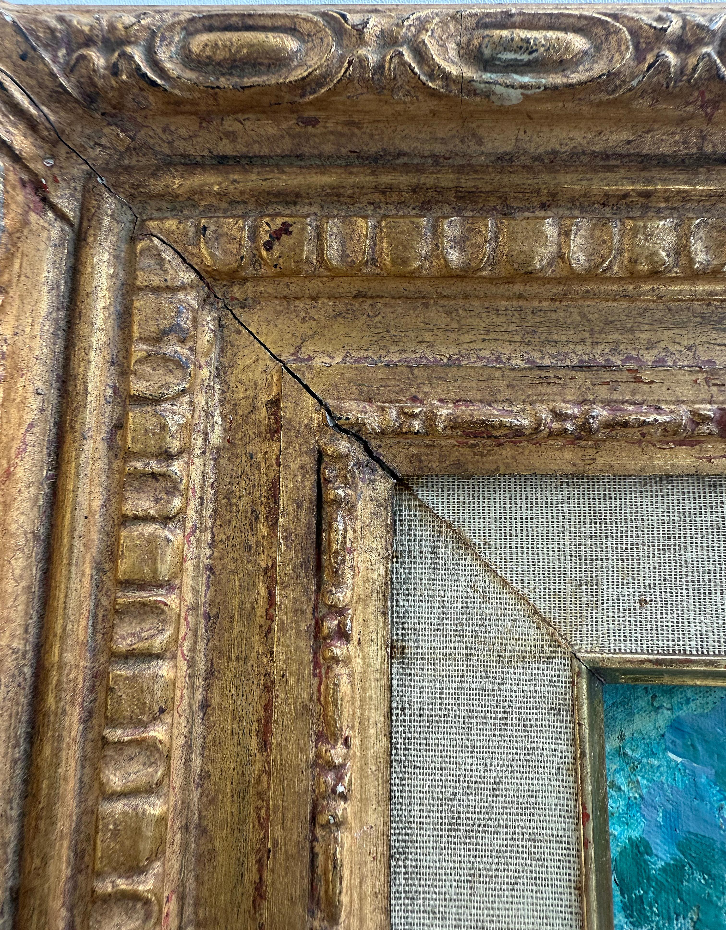 Peinture à l'huile sur Wood, artiste vénézuélien Gabriel Bracho Porte de l'aqueduc de Caracas en vente 1