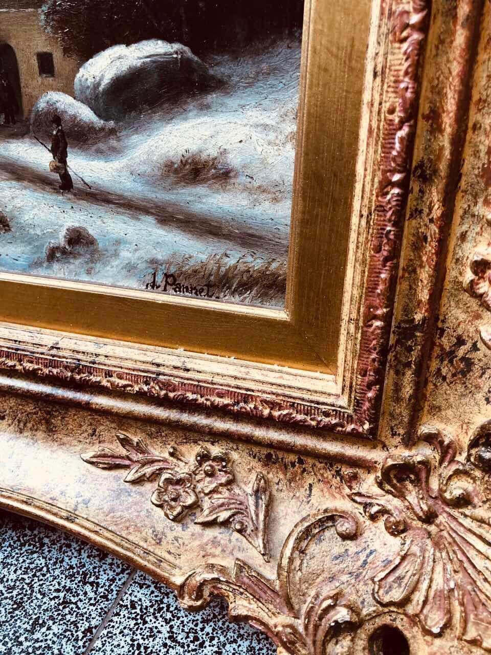 Oil painting on wood winter landscape by Pannet, 19th century

Approved quality 

Silvia Zaimova & Loreta Karamincheva Antiques and Fine Art dealers.



    