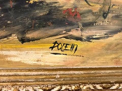 Oil Painting Original Abstract Oil on Canvas by Poletti