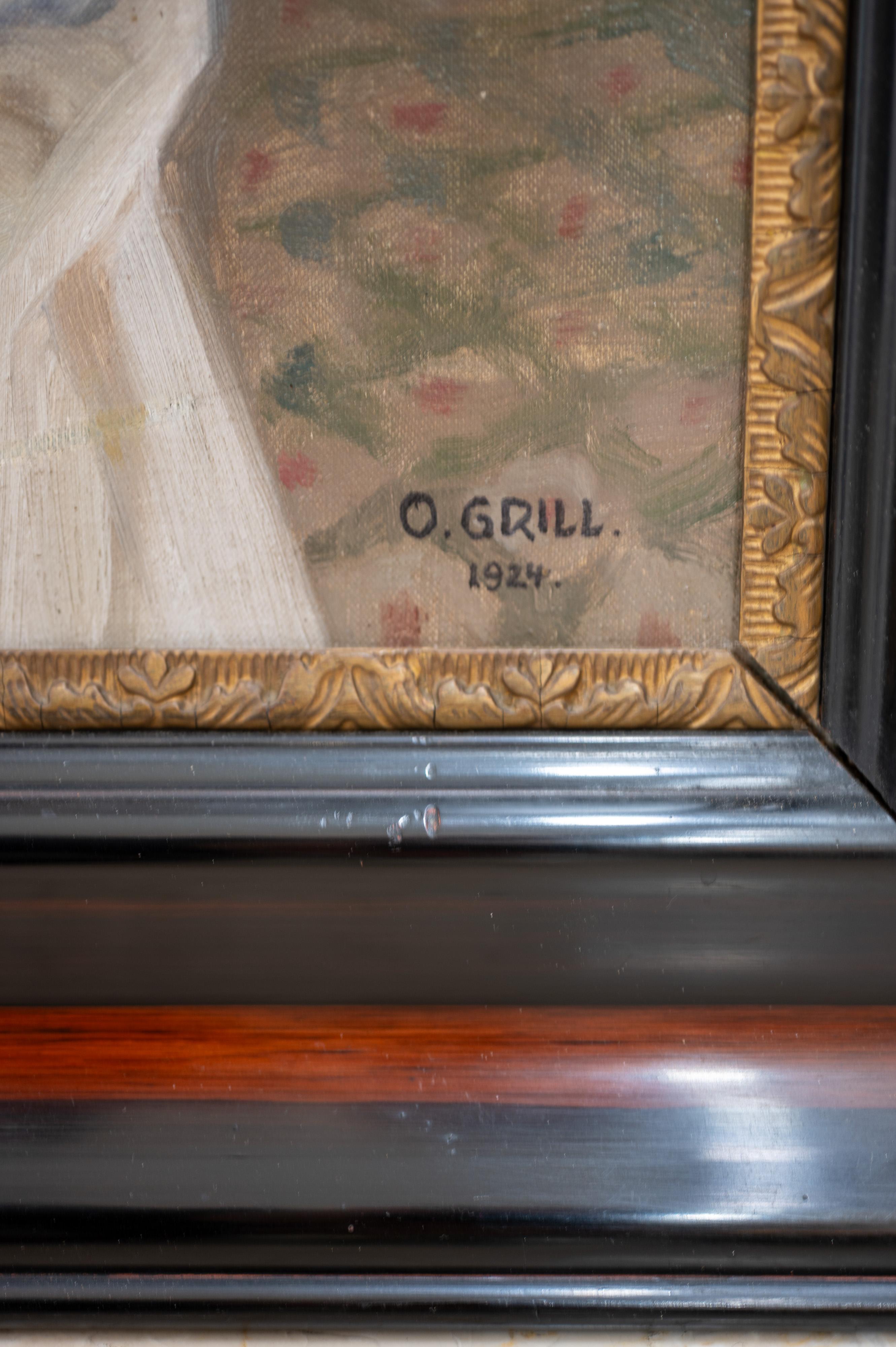 Austriaco Dipinto a olio Oswald Grill 