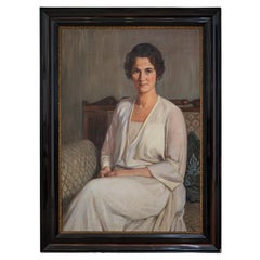 Oil painting Oswald Grill "Portrait" 1924, signed and dated