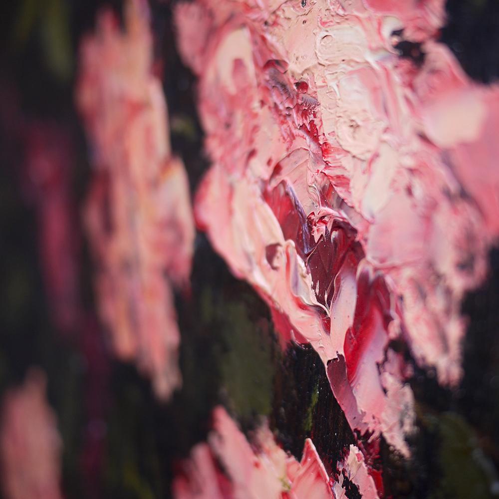 Roses Oil Painting, Flowers Oil on Board, Dario De Pedrinis, Italy, 1961 3