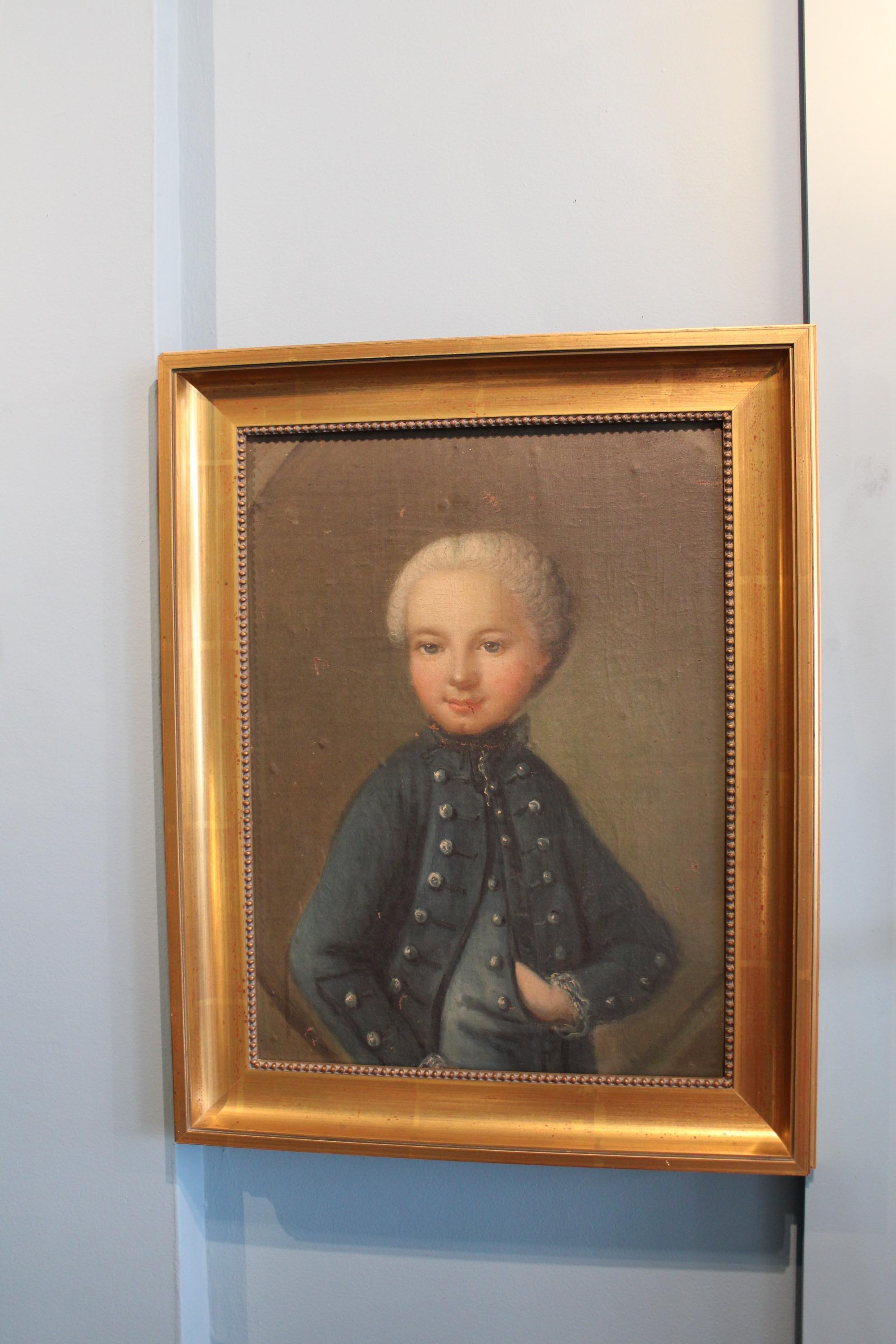 XVIIIe siècle et antérieur Peinture à l'huile - Portrait en vente