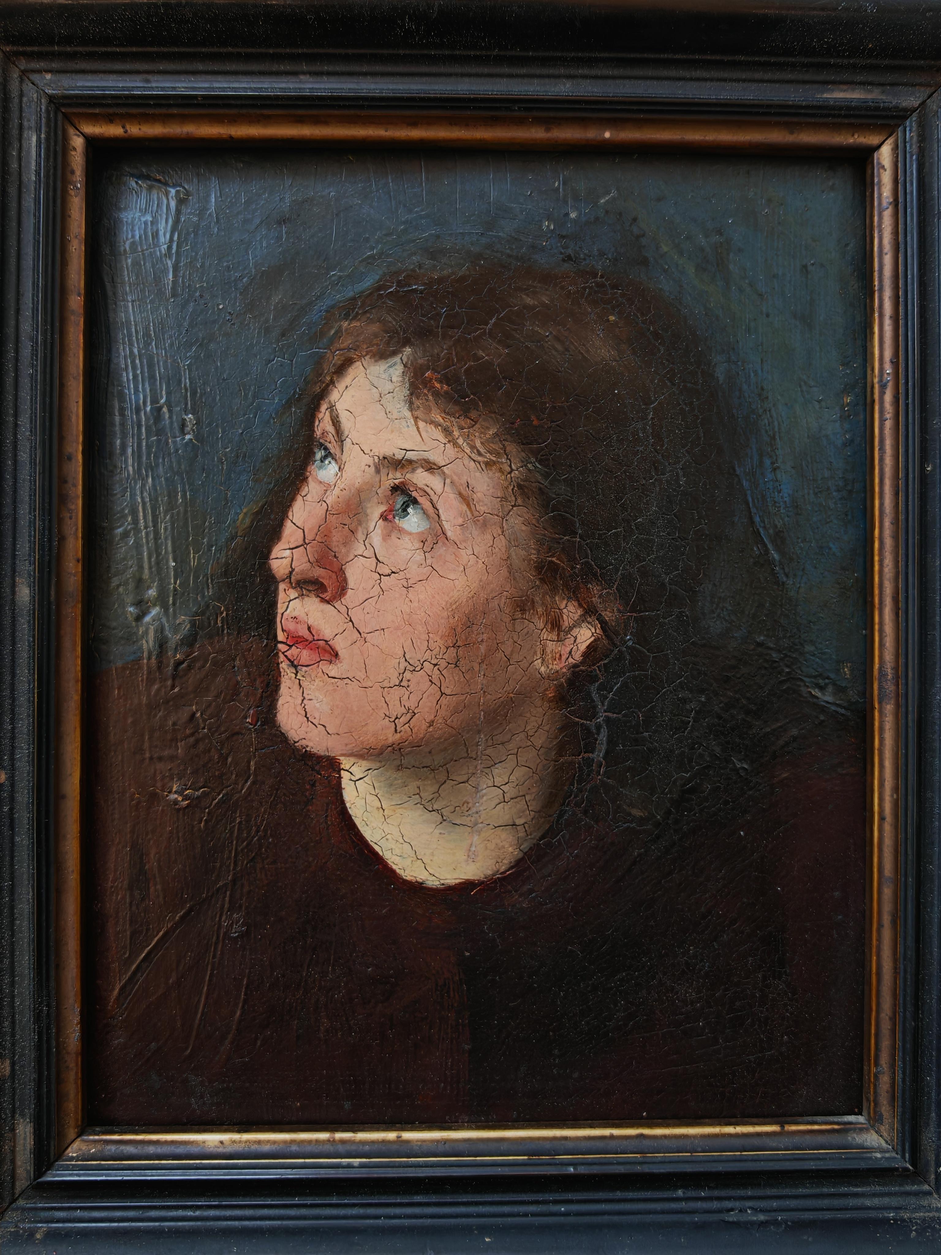 Ölgemälde, Porträt einer Frau, England 19. Jahrhundert (Neoklassisch) im Angebot