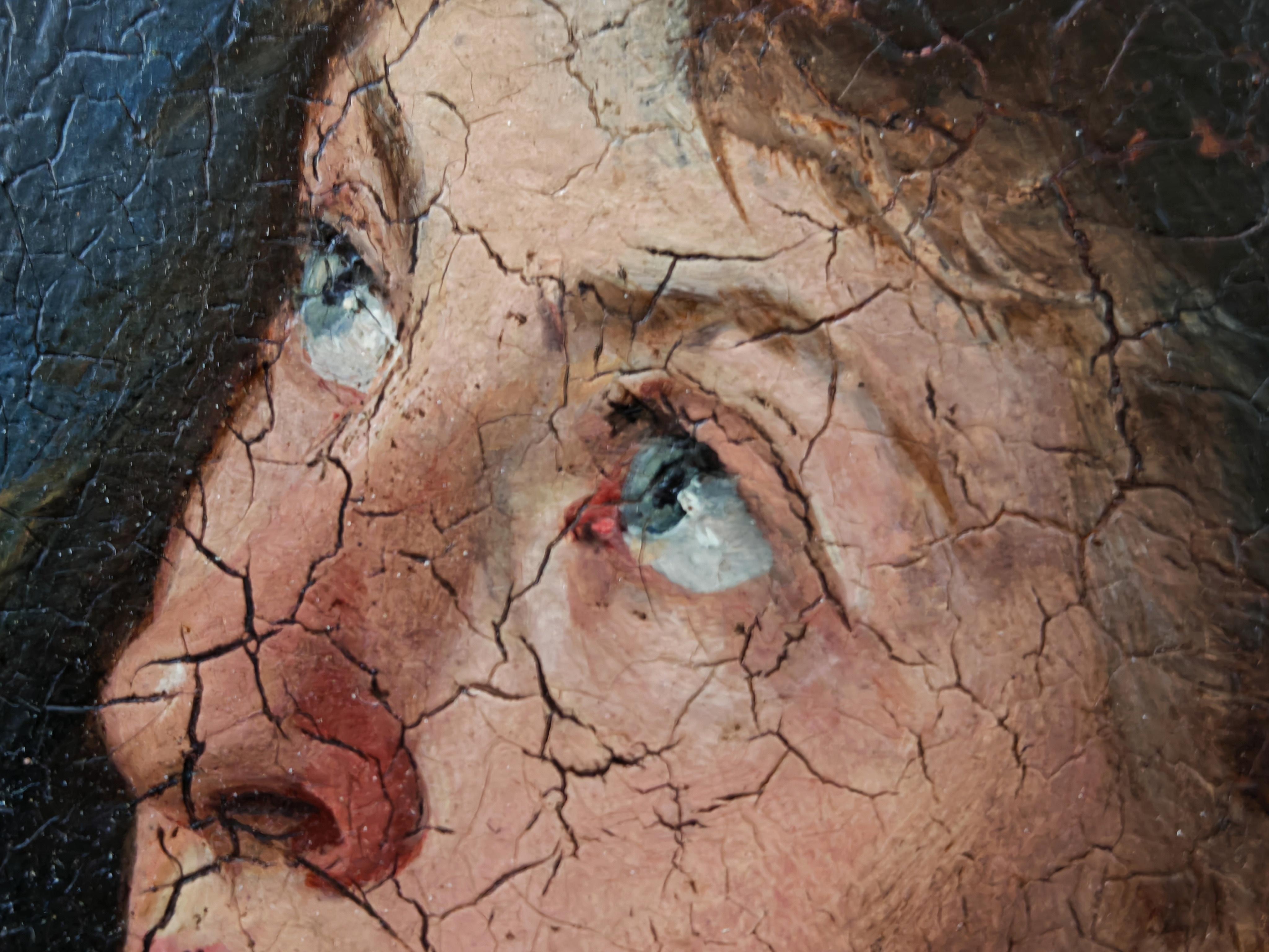 Ölgemälde, Porträt einer Frau, England 19. Jahrhundert im Zustand „Gut“ im Angebot in Beograd, RS