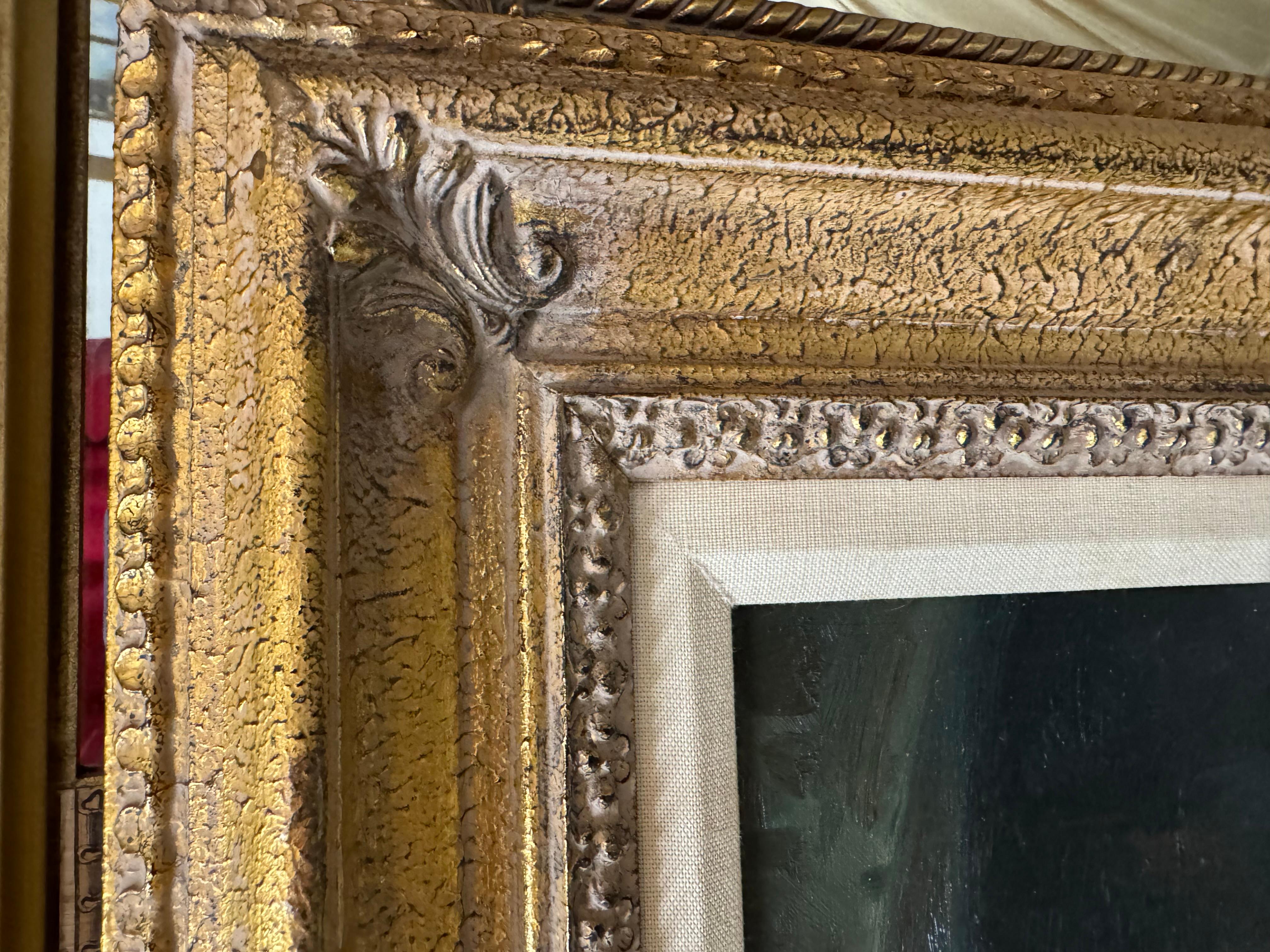 Art Déco Grande dipinto ad olio La parte migliore del valore di Federico Andreotti 1847-1930 in vendita