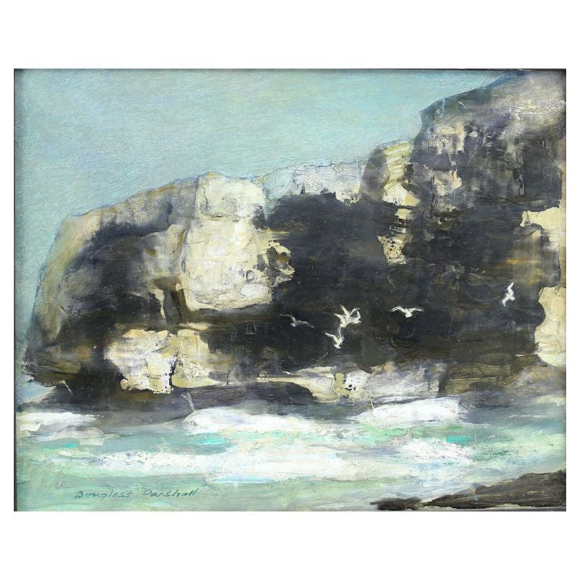 Oil Painting Seascape Beach Southern California by Parshall Douglass For Sale