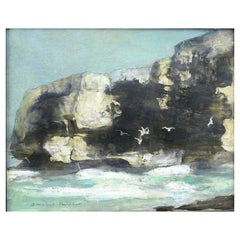 Oil Painting Seascape Beach Southern California by Parshall Douglass