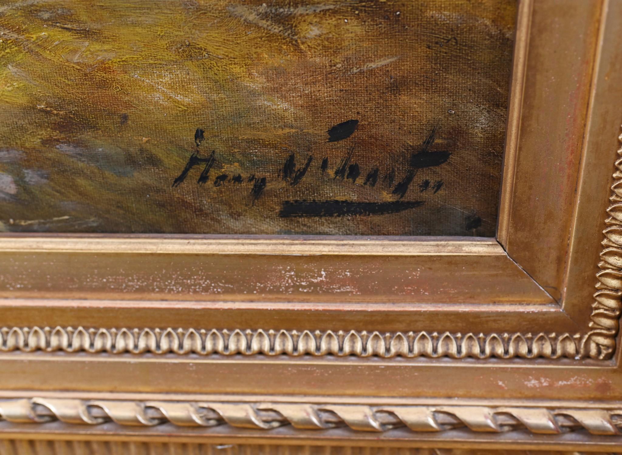 Altro Pittura a olio Gregge di pecore di Henry Schouten Belgio, 1890 in vendita