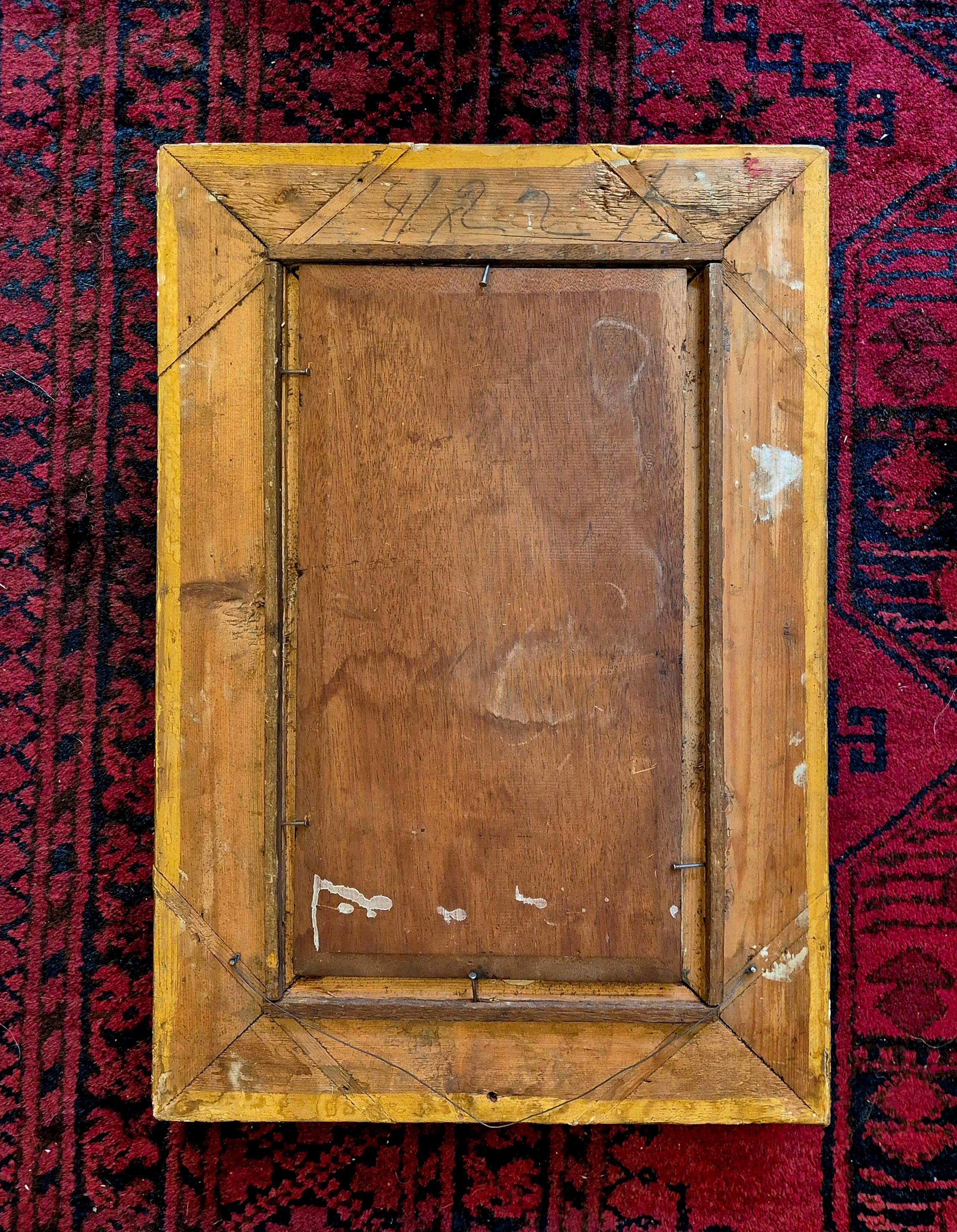 Peinture à l'huile signée par A. Rueff d'après 