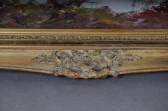 Pittura a olio firmata H. H. Hartung Pittura di paesaggio
