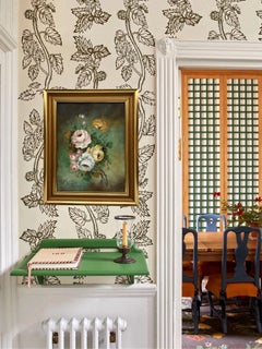 Ölgemälde „Stillleben mit Blumenmotiv“, Öl auf Leinwand