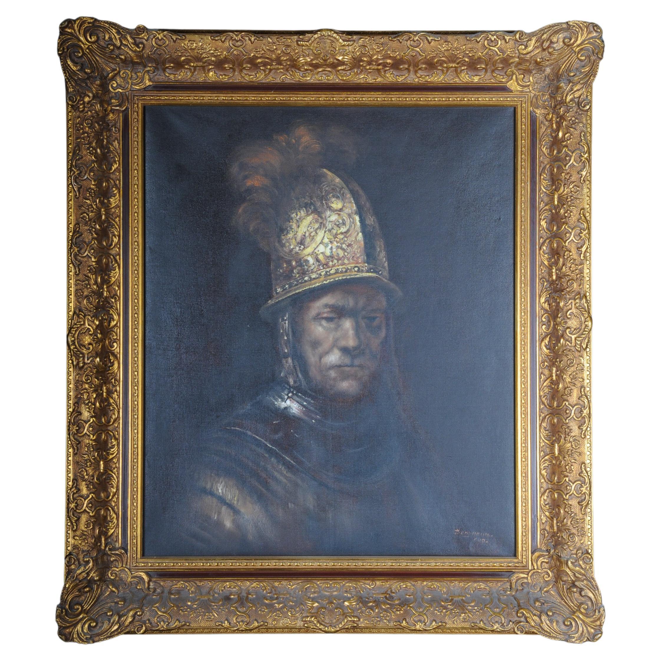 Oil Painting "The Man in the Gold Helmet" Rembrandt van Rijn
