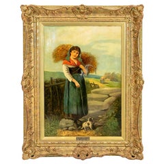 Pittura a olio intitolata "Tempo di raccolto