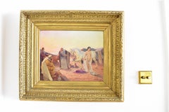 Oil Painting titled "The Slave Merchant" by Ottto Pilny, Signed