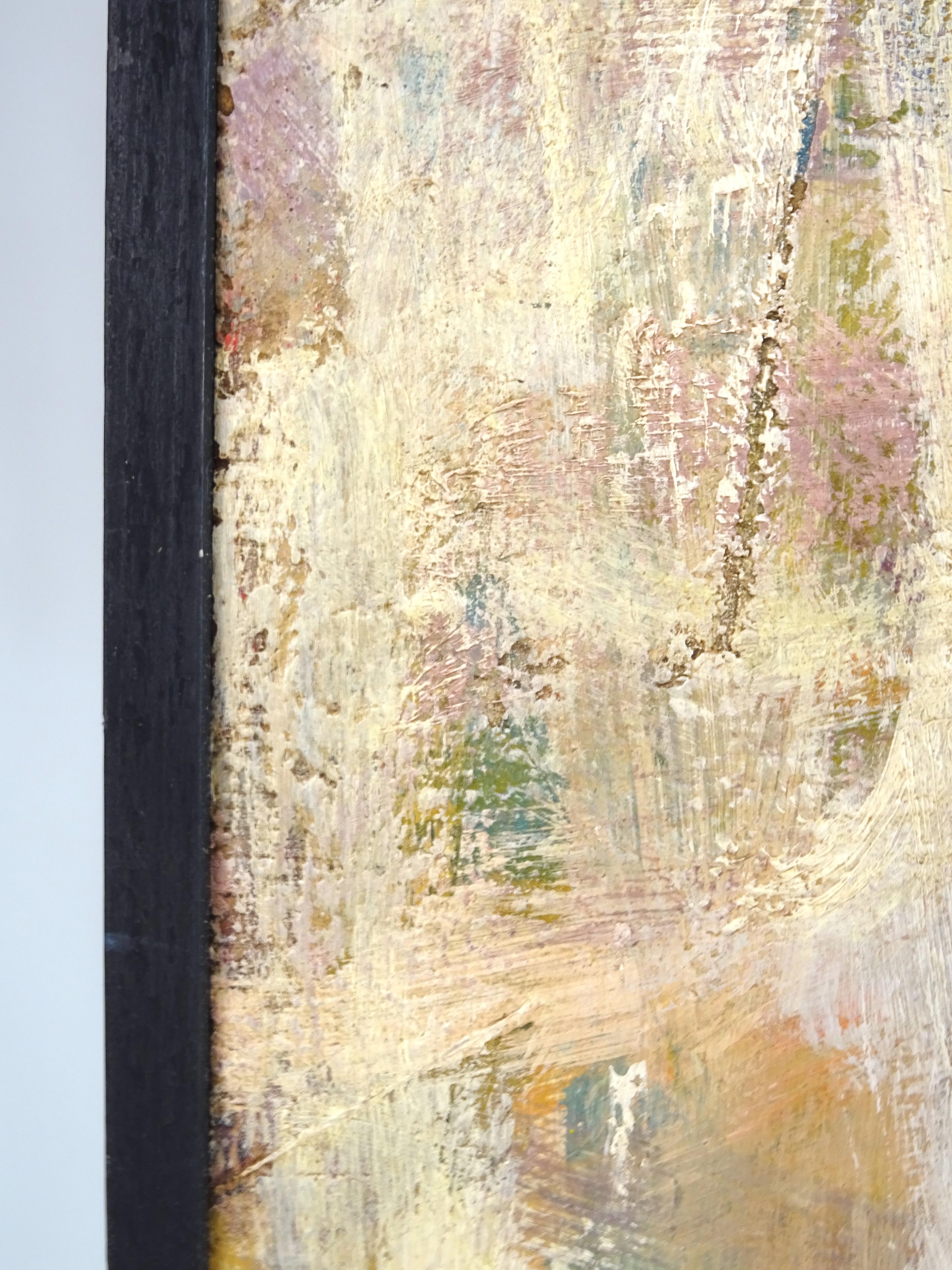 Oil Painting, 'Untitled', 1955 Saverio Rampin In Good Condition In Vicenza, VI