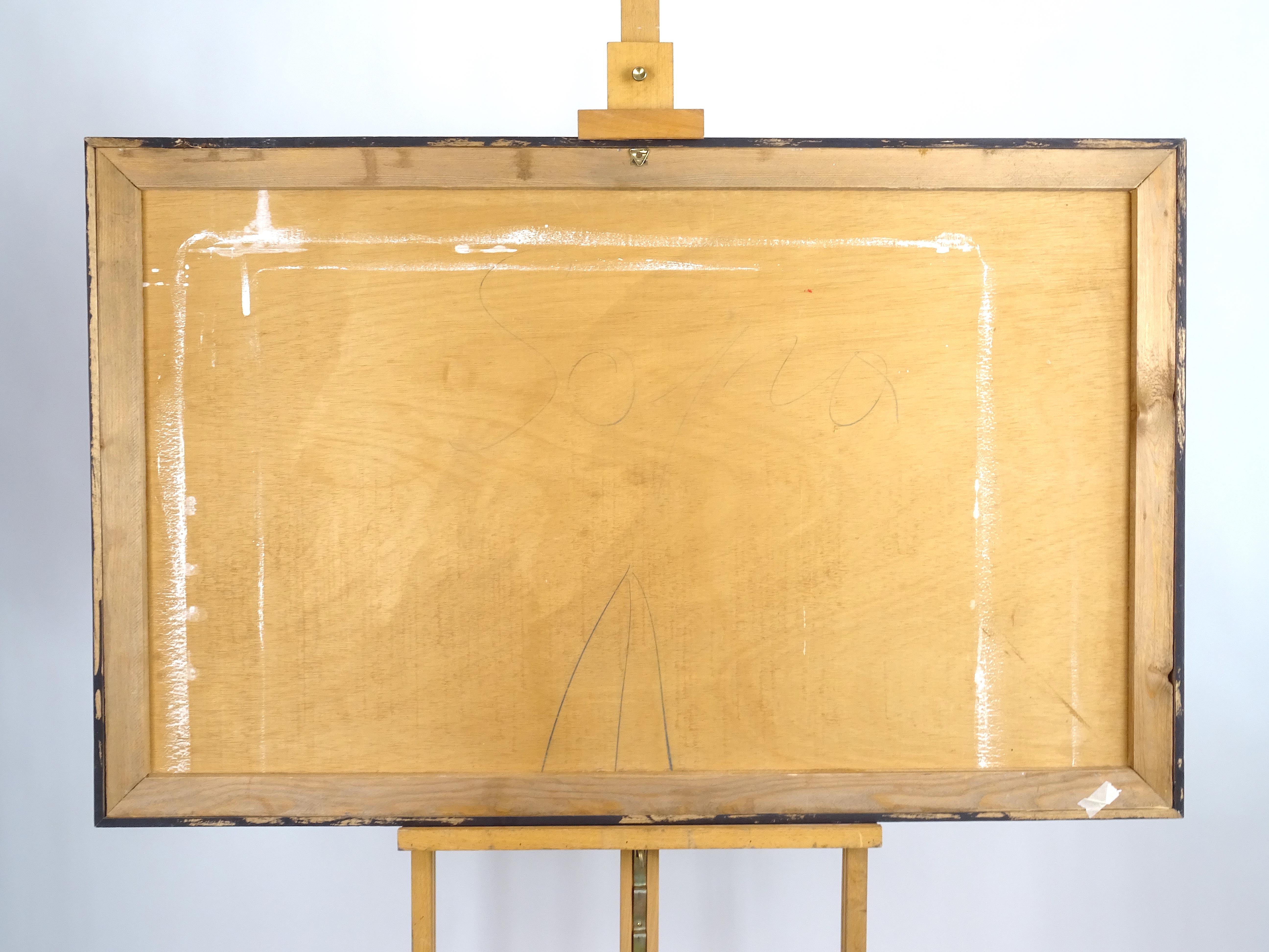 Mid-20th Century Oil Painting, 'Untitled', 1955 Saverio Rampin