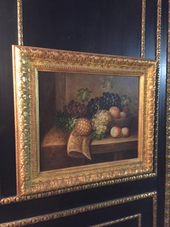 Oil Paintings in the Style of the 19th Century Fruits with Frame