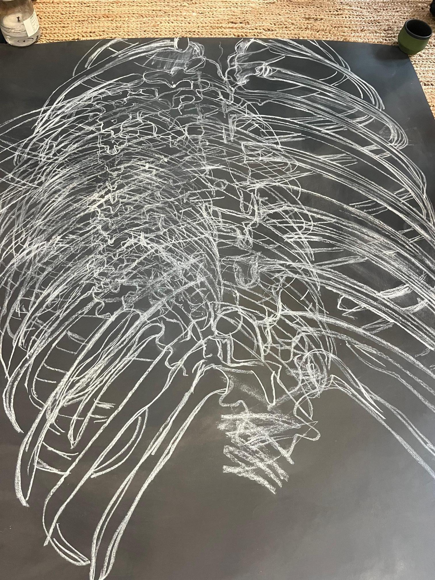Ölpastell auf Papier von Edith Isaac-Rose (Nordamerikanisch) im Angebot