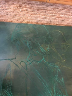 Oil Pastel Soldier Art on Paper by Edith Isaac-Rose