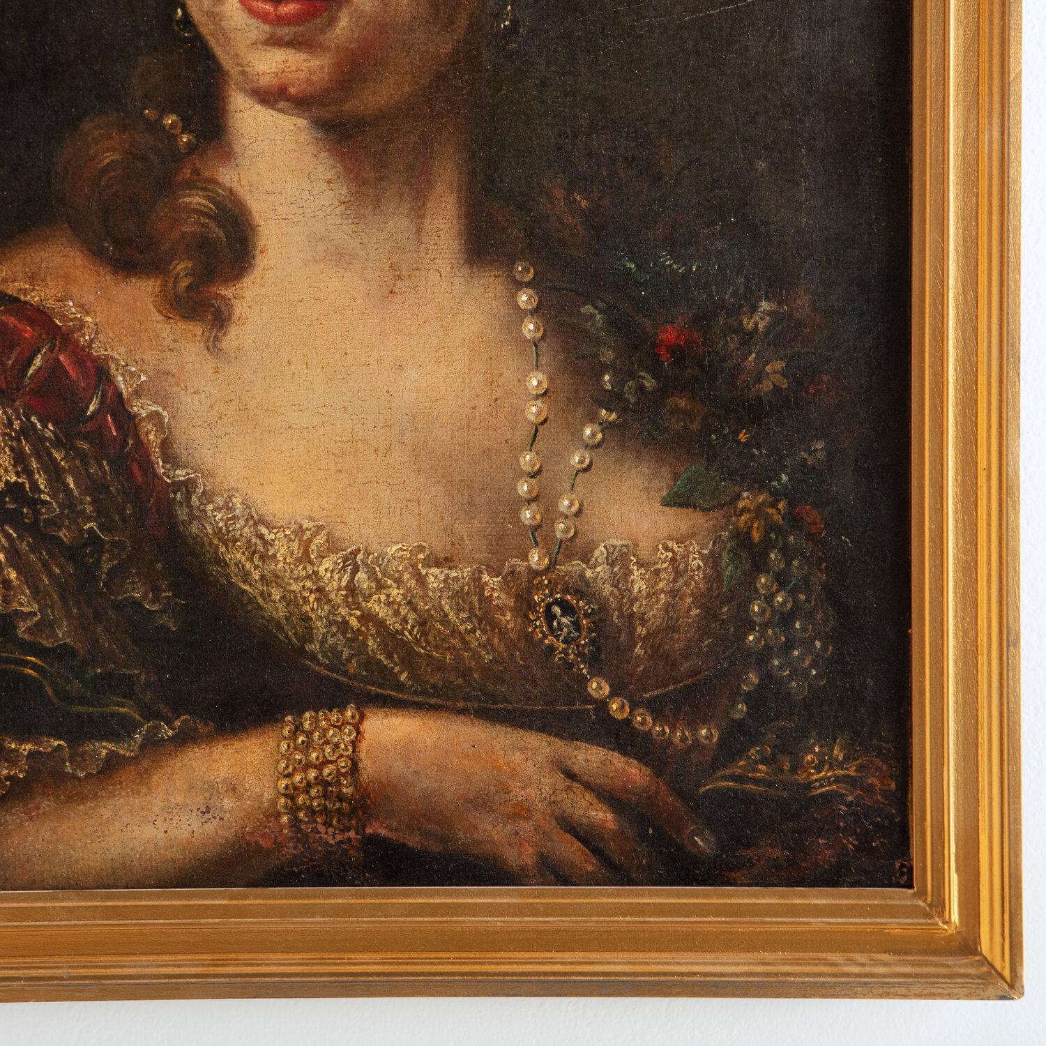 Neoclassical Oil Portrait of a Lady