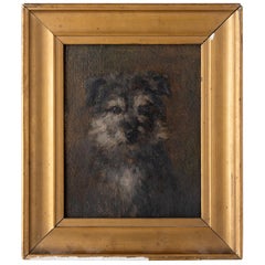 Oil Portrait of Nick the Dog, England, circa 1920