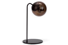 Oil Rubbed Bronze with Smoke Glass Shade Table Lamp, Roll & Hill