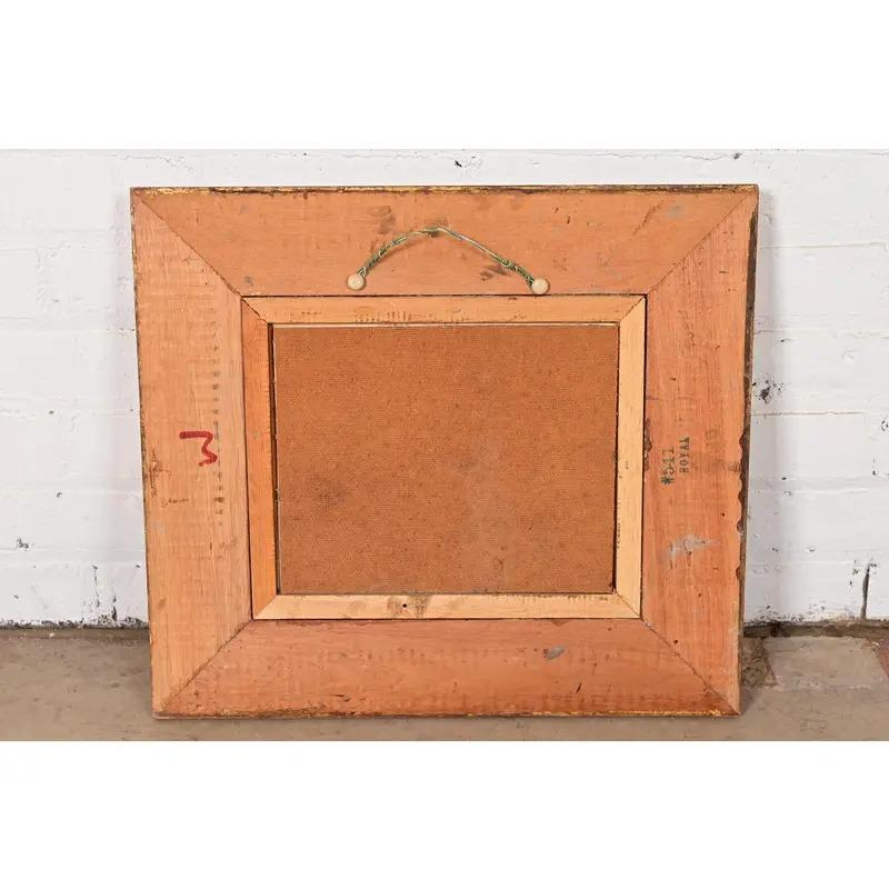 Peinture à l'huile d'un paysage rural 