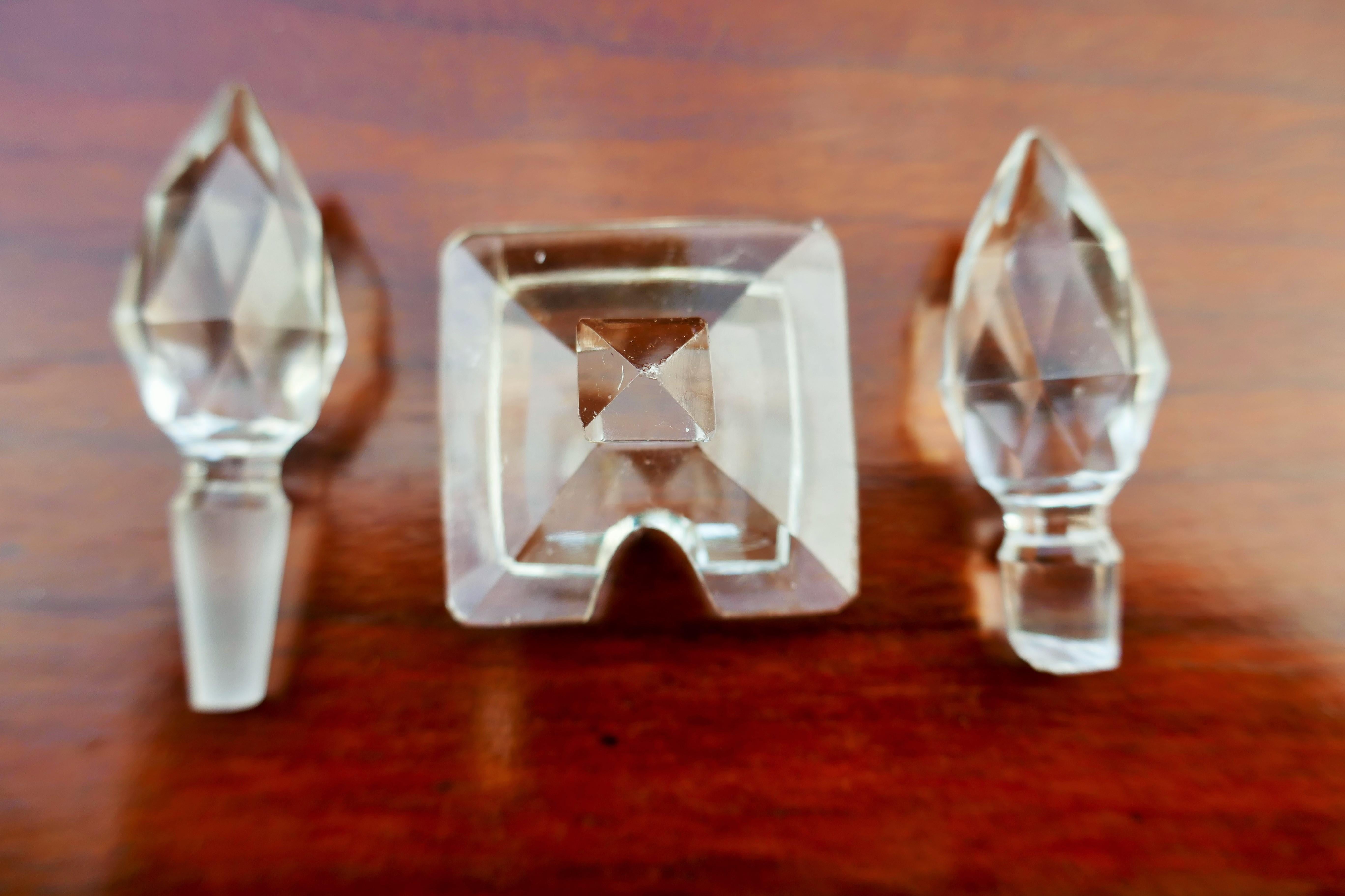 Öl-Essig-Salz-Pfeffer-Set für ABP-Glas mit Schliff im Angebot 4